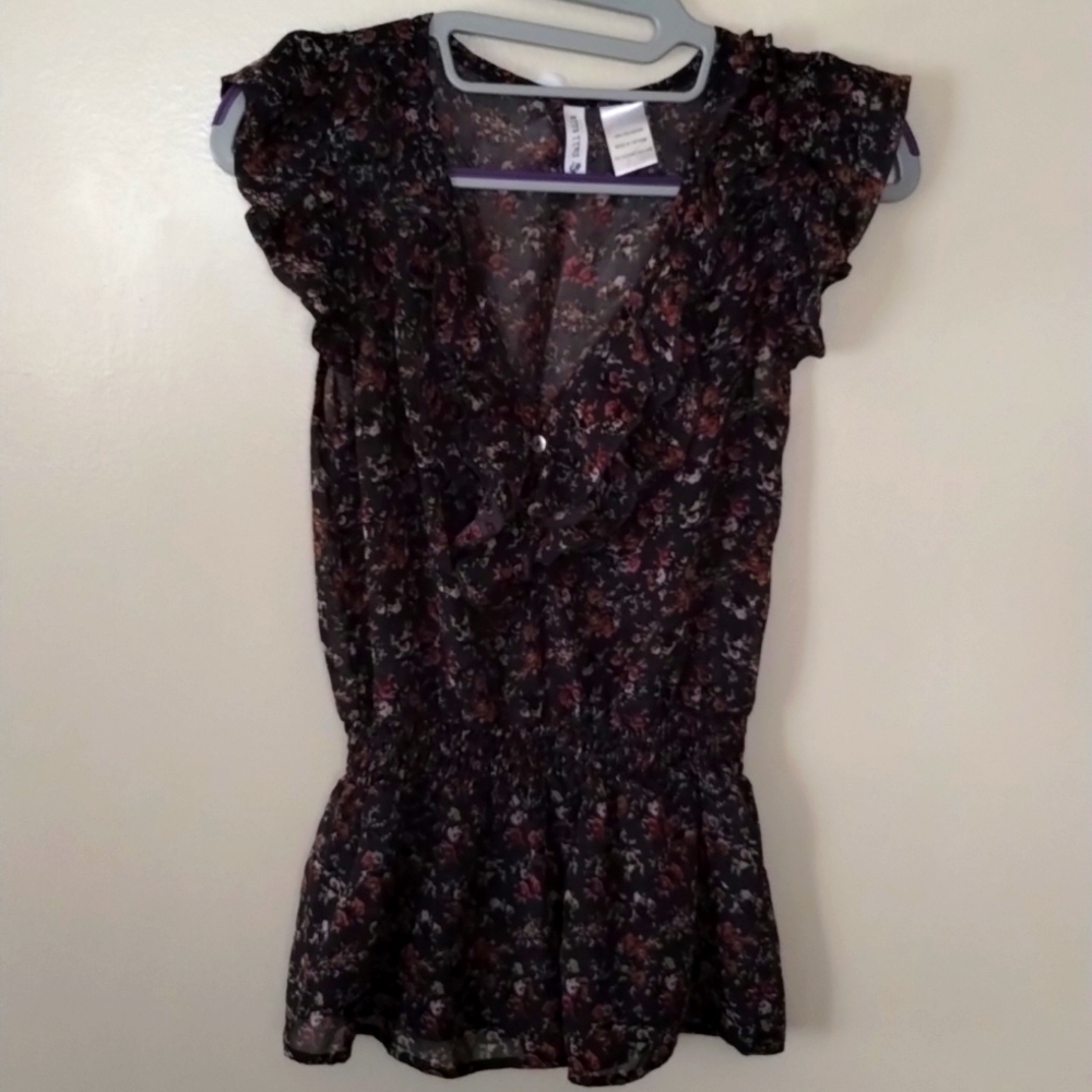 FULL TILT WOMEN SHORT SLEEVE BOHO TOP
